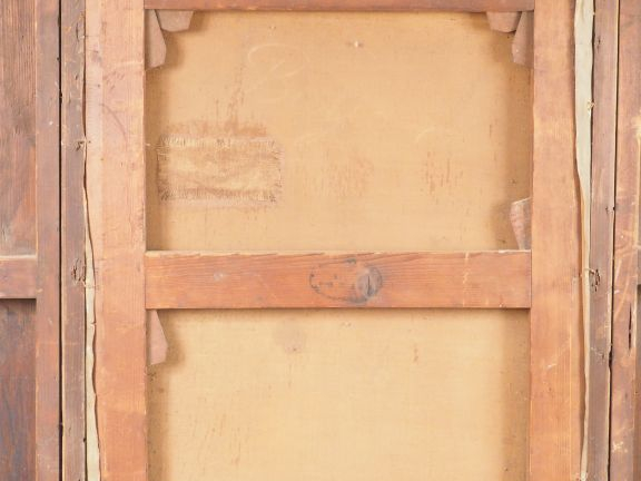 Francisco MIRALLES.  'Elégante cueillant des fleurs'. Huile sur toile,