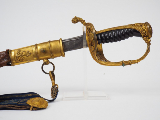 Vente aux enchères Sabre d’officier de marine français époque 2ème République  (pas de dé