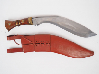 Vente aux enchères Grande réplique moderne d’un kukris de supplétif Gourka de l’armée ang
