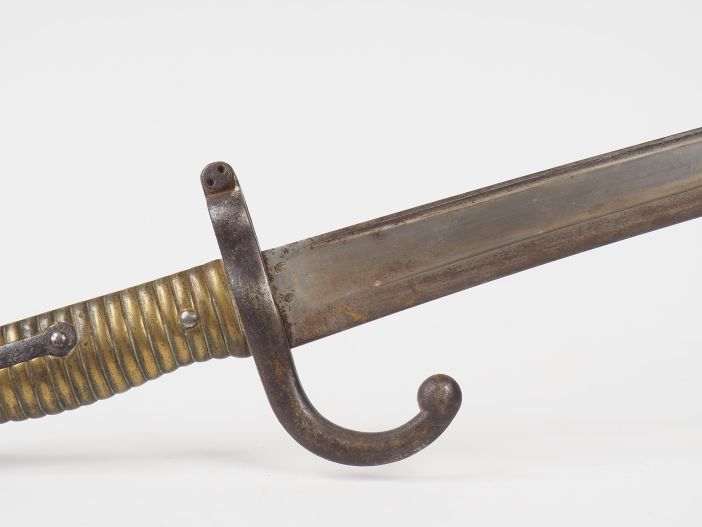 Baïonnette yatagan d’infanterie pour fusil Chassepot modèle 1866 sans 