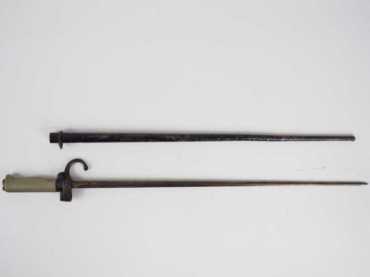 Baïonnette réglementaire française modèle 1886/93 pour fusil Lebel. Po