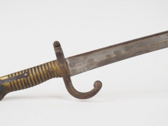 Vente aux enchères Baïonnette yatagan d’infanterie pour fusil Chassepot modèle 1866 sans 