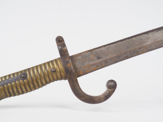 Vente aux enchères Baïonnette yatagan d’infanterie pour fusil Chassepot modèle 1866 sans 