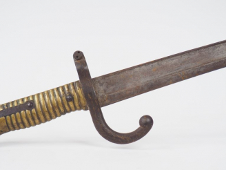 Vente aux enchères Baïonnette yatagan d’infanterie pour fusil Chassepot modèle 1866 sans 
