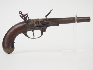 Vente aux enchères Pistolet à silex à coffre réglementaire français modèle 1777 de la man