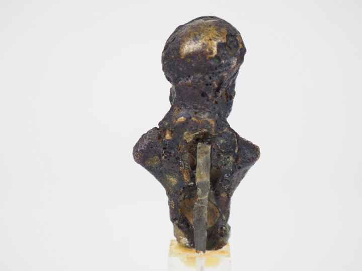 Buste romain en bronze. H. : 7.5 cm.