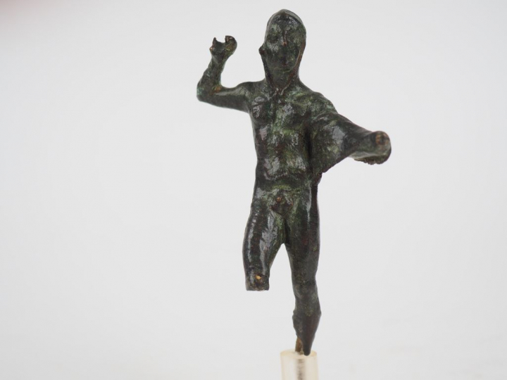 Statuette en bronze d’Héraclès/Hercule vêtu de la peau du lion de Némé