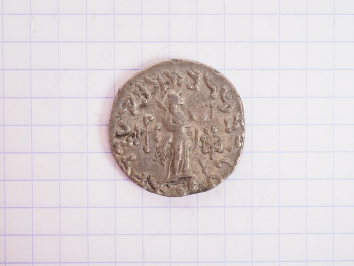 Royaume indo-scythe. Tétradrachme d’argent d’Azès I (c. 57-35 av. J.-C