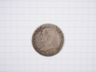 Vente aux enchères Royaume d’Espagne. Joseph Napoléon. 4 reales. Argent. 1808 (Rare) A/ I