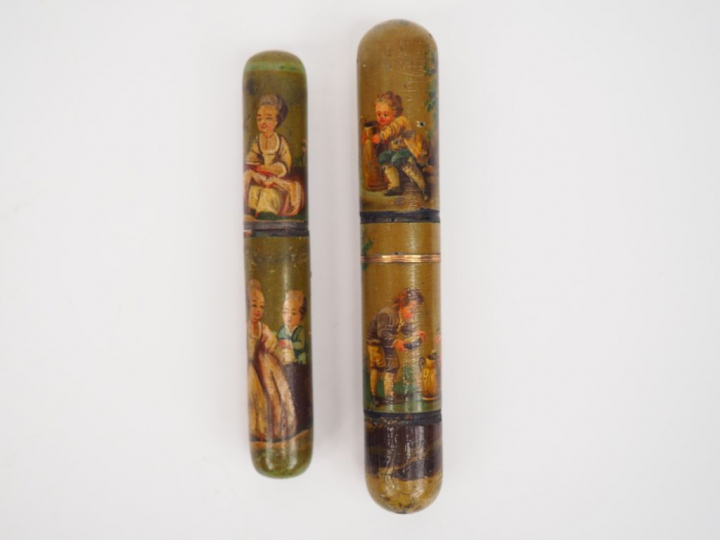 Ensemble comprenant deux différents étuis fin XVIIIème - début XIXème 