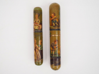 Vente aux enchères Ensemble comprenant deux différents étuis fin XVIIIème - début XIXème 