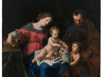 Vente aux enchères Jacques STELLA (Lyon 1596 - Paris 1657) La sainte Famille et saint Jea