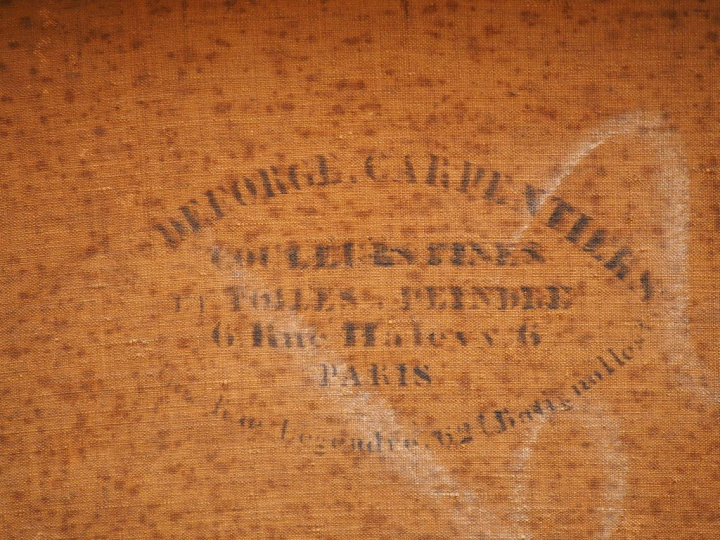 Ecole française vers 1850  "Incroyable du Directoire" Huile sur toile.