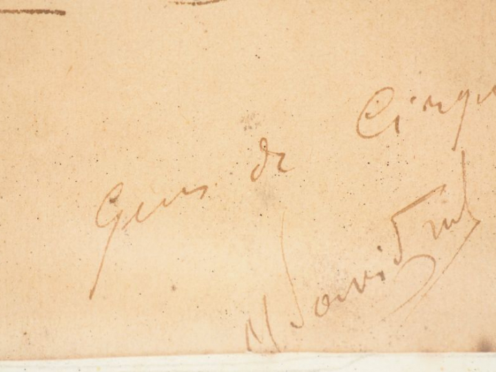 Ecole française fin XIXème début XXème  « Caricatures » Deux dessins, 