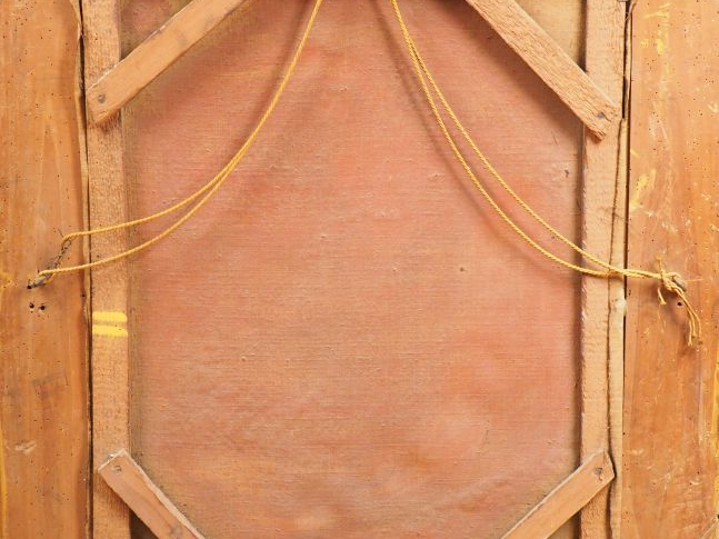 Ecole italienne XIXème (dans le goût de Ribera). 'Saint Jérôme'.  Huil