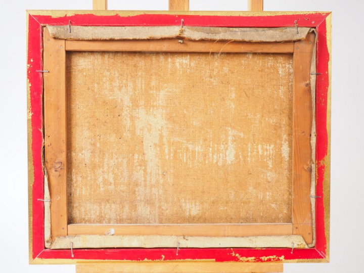 Louis Alexandre CABIE "Paysage des landes" Huile sur toile. Signée en 