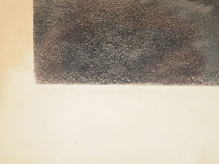 Deux gravures anglaises en noir "A. GLIMPSE OF AN ENGLISH HOMESTEAD"  