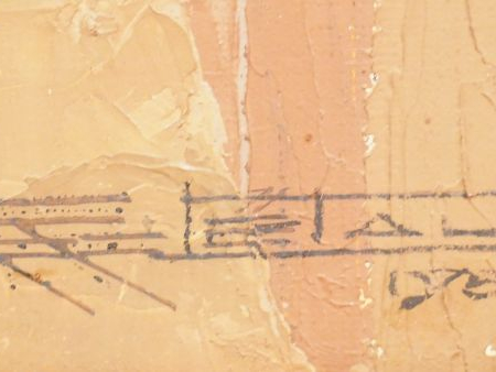 P. J. LETAUDY "Ruelle d'afrique du Nord" Huile sur toile. Signée en ba