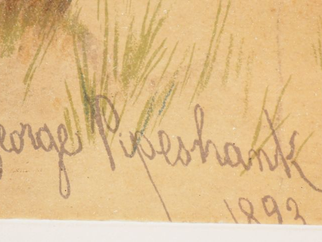 George PIPESHANKS "La partie de Golf" Paire de lithographies. Signées 