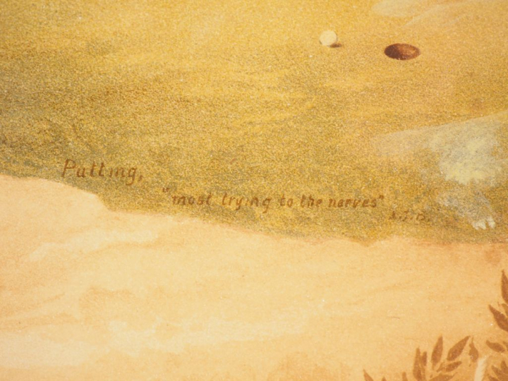 George PIPESHANKS "La partie de Golf" Paire de lithographies. Signées 