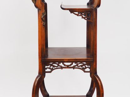 Gabriel VIARDOT (atrribué à) Sellette de style Extrême-Orient en bois 