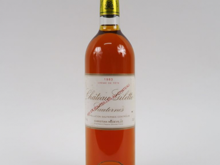 1 BOUTEILLE CHÂTEAU GILETTE 'CRÈME DE TÊTE' SAUTERNES - 1983