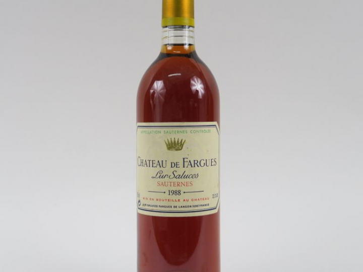 1 BOUTEILLE CHÂTEAU DE FARGUES SAUTERNES - 1988