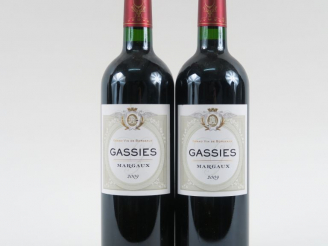 Vente aux enchères 2 BOUTEILLES GASSIES MARGAUX - 2009