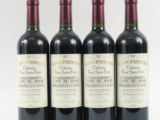 Vente aux enchères 4 BOUTEILLES CHÂTEAU TOUR SAINT FORT 'BARON D'ESTOURS' SAINT ESTEPHE -