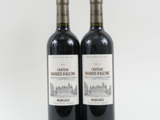 Vente aux enchères 2 BOUTEILLES CHÂTEAU MARQUIS D'ALESME GCC MARGAUX - 2011