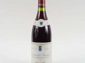 Vente aux enchères 1 BOUTEILLE CHAMBOLLE MUSIGNY DOMAINE C. AMIOT - 1992
