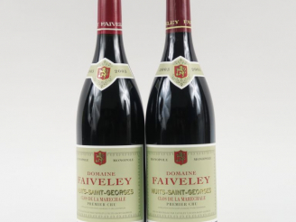 Vente aux enchères 2 BOUTEILLES NUITS ST GEORGES 1er CRU 'CLOS DE LA MARÉCHALE' DOMAINE F
