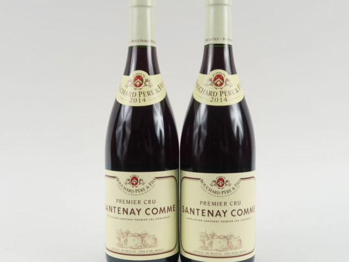 2 BOUTEILLES SANTENAY COMME 1er CRU BOUCHARD PÈRE   FILS - 2014
