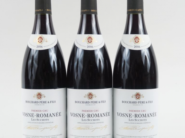 3 BOUTEILLES VOSNE ROMANÉEE 1er CRU 'LES SUCHOTS' BOUCHARD PÈRE   FILS