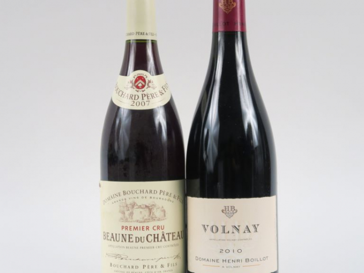 2 BOUTEILLES : 1 VOLNAY H. BOILLOT 2010 - 1 BEAUNE DU CHÂTEAU 1er CRU 