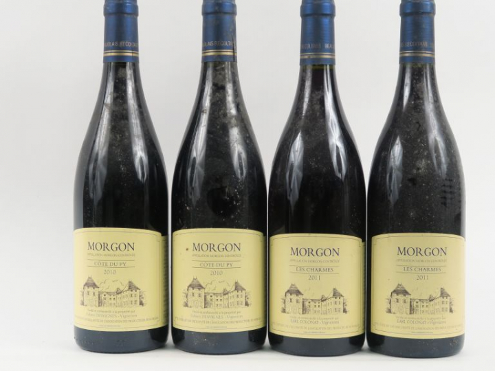 4 BOUTEILLES MORGON : 2 'CÔTE DU PY' F. DESVIGNES 2010 - 2 'LES CHARME