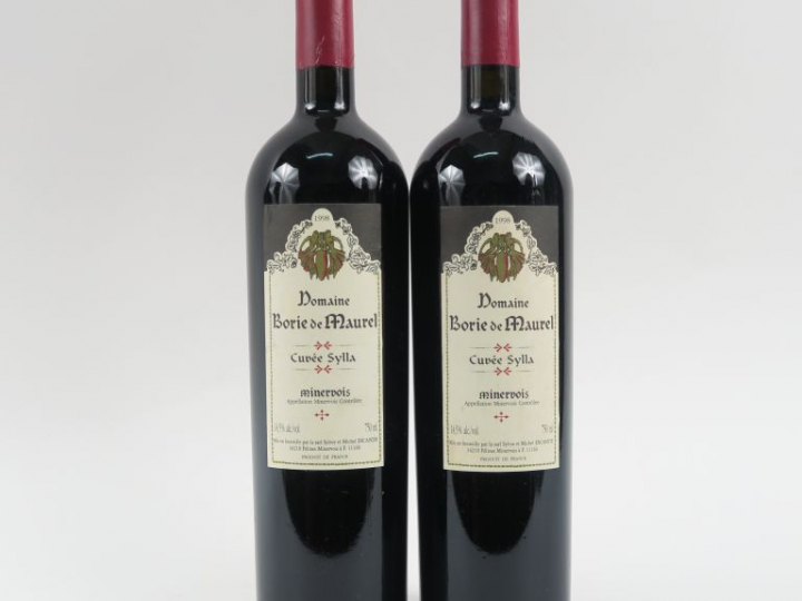 2 BOUTEILLES MINERVOIS 'CUVÉE SYLLA' DOMAINE BORIE DE MAUREL - 1998