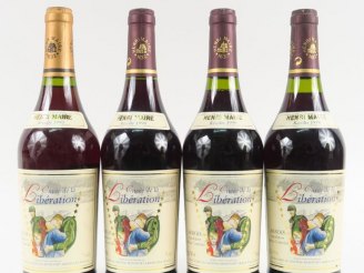 Vente aux enchères 4 BOUTEILLES ARBOIS 'CUVÉE DE LA LIBÉRATION' H. MAIRE - 1990