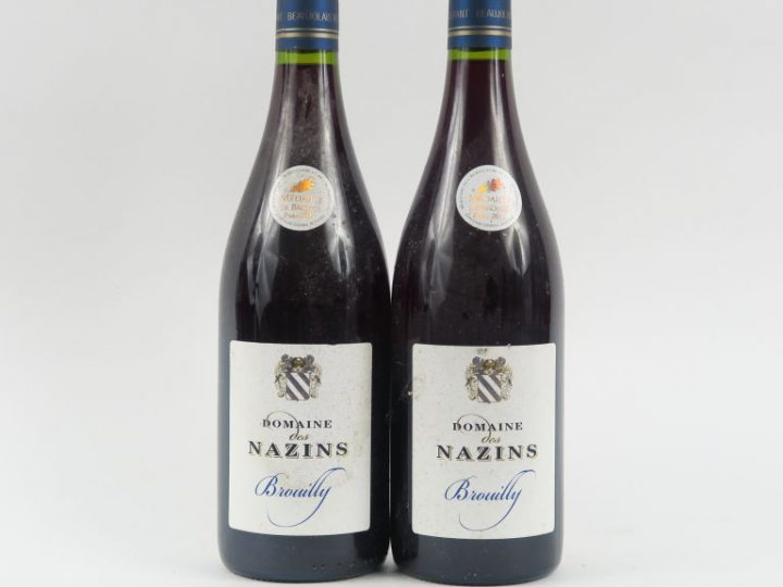 2 BOUTEILLES DOMAINE DES NAZINS BROUILLY - 2010