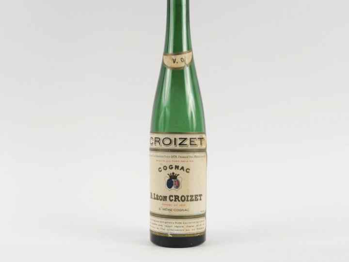 1 BOUTEILLE COGNAC CROIZET V.O. - VIDANGE