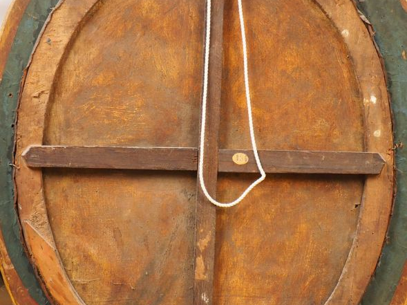 Ecole française XIXème.  'Portrait du grand dauphin en médaillon'. Hui