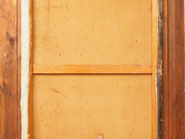 Marius BARTHALOT. "Jeune fille à la toilette". Huile sur toile.  Signé