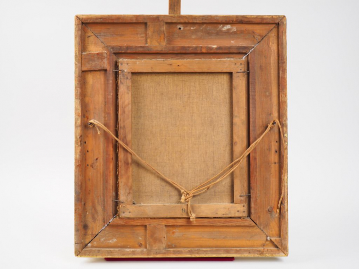 Emile BESSIERE. 'Portrait de jeune garçon'. Huile sur toile.  Signée e