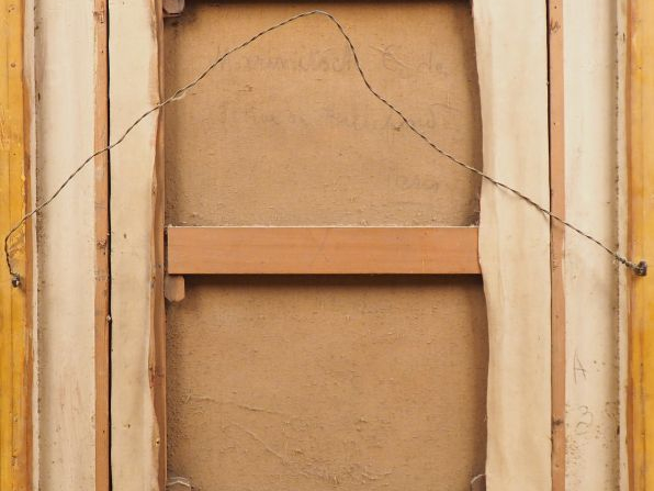 MARINITSCH. 'Jeune garçon en guenilles, près d'un moulin'. Huile sur t