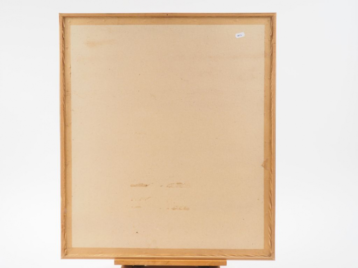 Anatola SOUNGOUROFF 'Double portrait'. Dessin aquarellé. Signé en bas 