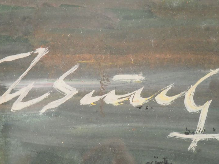 HOANG SUNG  "Jeunes femmes au bain" Encre et couleurs sur papier. Sign