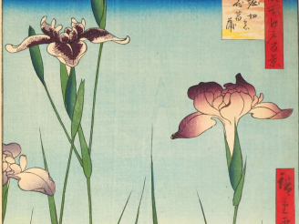Vente aux enchères HIROSHIGE (1797-1858) Deux estampes oban tate-e de la série des « Cent