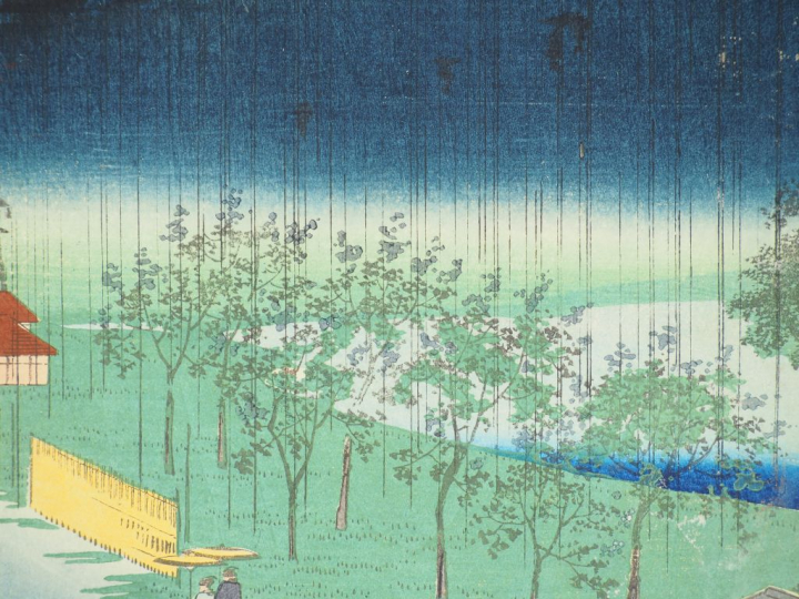 HIROSHIGE (1797-1858) et HIROSHIGE II (1826-1869) Deux estampes oban t