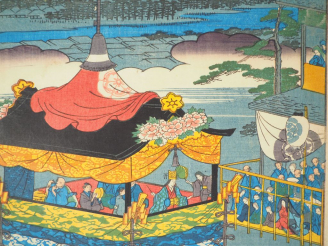 Vente aux enchères HIROSHIGE II (1859-1861), Quatorze estampes de la série des « Cent vue