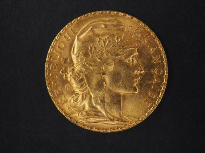 Pièce de 20 Francs or, 1909. FRAIS ACHETEURS : 5% TTC